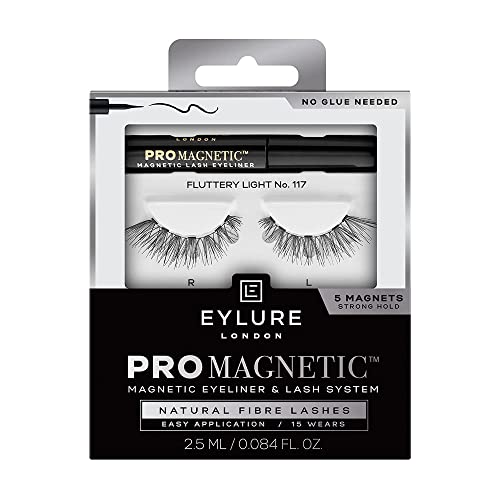 Eylure PROMAGNETIC Eyeliner & Lash Kit, No 117 Natural Fiber Eyelashes, Black image 4