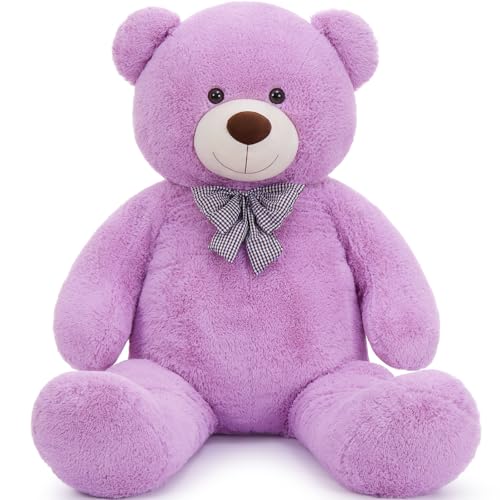 Image of MaoGoLan Big Teddy Bear 6 Feet,Life Size Huge Teddy Bear Plush Stuffed Animal,Adorable and Soft Purple Teddy Bear Gift for Christmas,Valentines,Birthday,or Long Distance