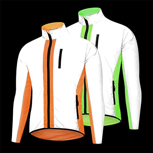 Chaqueta rompeviento reflectante para ciclismo hombre miniatura 5