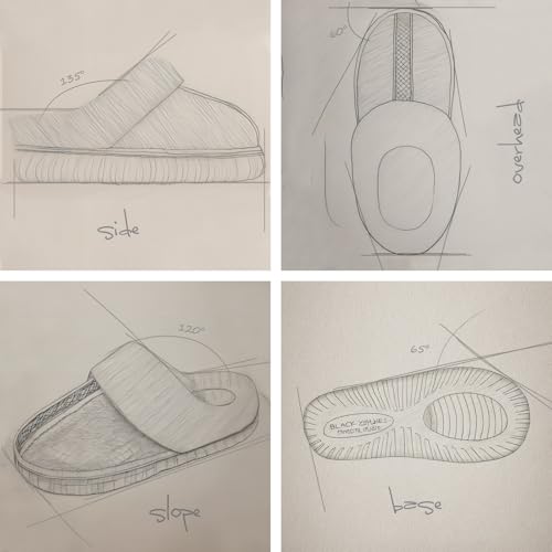 CROVA Slippers For Women Indoor and Outdoor Fuzzy House Slippers Memory Foam Warm for Home Womans Size 6