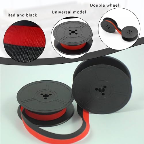 2er Pack Farbband Für Schreibmaschine,Farbband Schreibmaschine,Farbband Schreibmaschine Olympia,Kompatibel Mit Klassischen,Farbband Doppel Spule Schreibmaschinen Farbband Jeweils 7 Meter