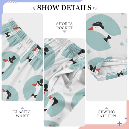 Gentle Goose Boys Long Pants Soft Trousers Elastic Waist Kids Lounge Bottoms with Pockets S-XL4