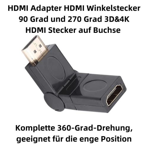 I30 HDMI femmina a HDMI maschio adattatore 180 ° +...