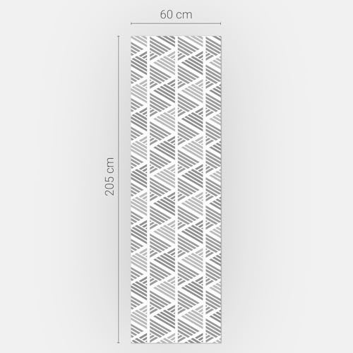Alfombrilla magnética rectangular 60x205 cm con acabado mate y diseño geométrico 5