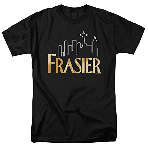 Frasier TV Series Logo T Shirt & Stickers (XXXX-Large) Black