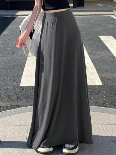 Women's 2025 Summer Casual Long Skirts Long A-Line Skirt4