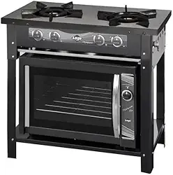 Fogao Titanyum Esmaltado Industrial 2 bocas + Forno a gas Titanyum Plus Industrial