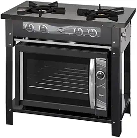 Fogao Titanyum Esmaltado Industrial 2 bocas + Forno a gas Titanyum Plus Industrial