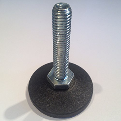 Preisvergleich Produktbild Justierfuß M10x50, Tellerdurchmesser Ø48mm, schwarz, 1 Stück