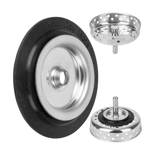 Junta de repuesto con base para cesta coladora, 1 juego, compatible con IKEA LILLVIKEN 70311541, junta de estanqueidad con Ø 54,6 mm exterior, 30,4 mm interior, junta de estanqueidad para fregadero