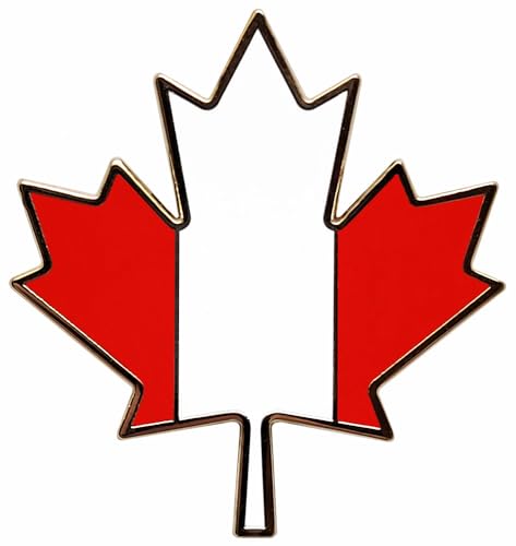 Pinsanity Canadian Maple Leaf Flag Enamel Lapel Pin