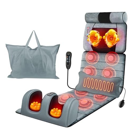 KOCASO Full Body Massage Mat with Heat, Electric Heated Massage P...