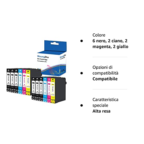 Teng 12X 18XL Cartucce d'inchiostro compatibili
