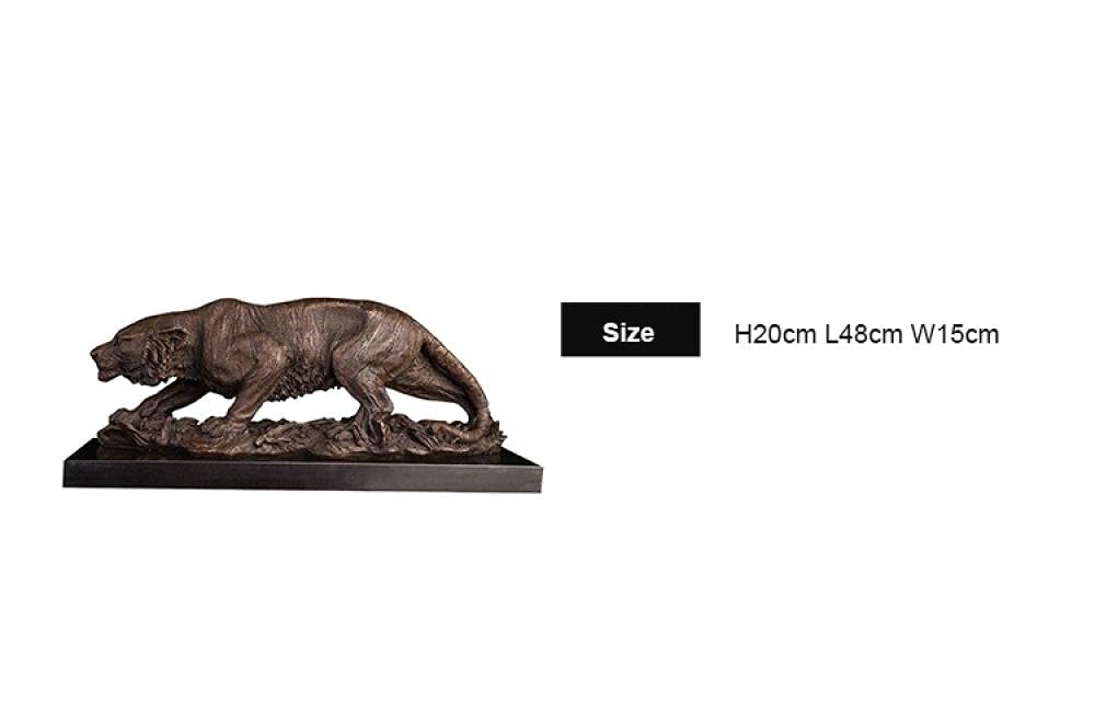 KYUJTYJ Sculpture Appreciation Bust Indoor Decoration Bronze Tiger Statue Animal Sculpture Statuette