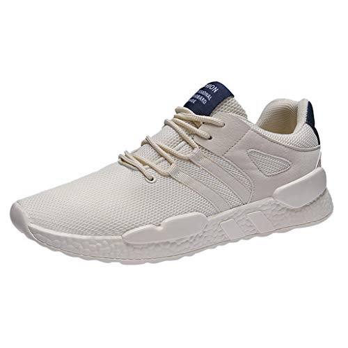 ZARLLE Zapatillas Running para Hombre Aire Libre y Deporte Transpirables Casual Zapatos Gimnasio Correr,Zapatos de Cordones para Hombre,Calzados para Correr en Asfalto