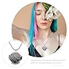 EXCEART Essential Oils Diffuser 1 Pack Aromatherapy Essential Oil Diffuser Necklace Hollow Out Tree Pattern Design Stainless Steel Pendant Jewelry for Women (Style 1) Womens Necklace #4
