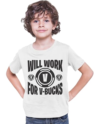 Go All Out Youth Will Work for V-Bucks Funny T-Shirt