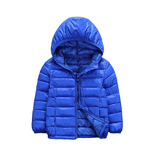 Agoky Piummino Leggero con Cappuccio Unisex Bambino Ragazza Felpa Invernale Capispalla Caldo Tinta Unita Zipper Giacca...