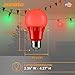 Sunlite 80148 LED A19 Colored Light Bulb, 3 Watts (25w Equivalent), E26 Medium Base, Non-Dimmable, UL Listed, Party Decoration, Holiday Lighting, 1 Count, Red