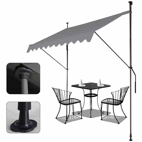 Toldo retráctil manual con protección UV para ventanas solares y diseño sin tornillos 6