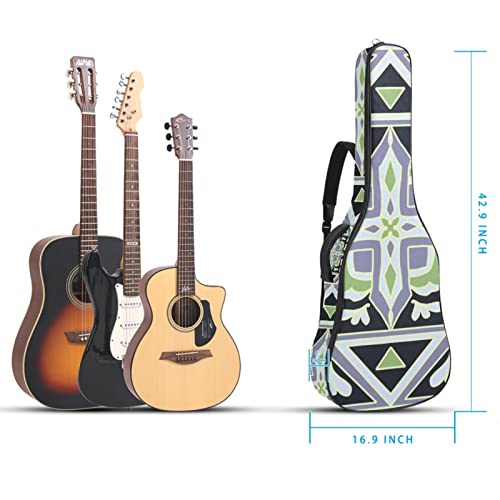 Étui de protection pour guitare acoustique classique et acoustique – Motif géométrique – Rembourré, Multicolore 01., 42… - Les Beatles, Paul McCartney, John Lennon, RIngo Starr, George Harrison Étui de protection pour guitare acoustique classique et acoustique - Motif géométrique - Rembourré, Multicolore 01., 42… – Image 6
