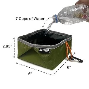 Travel dog bowls 2 pack 60oz collapsible dog bowls for food and water   cucciolini doodles