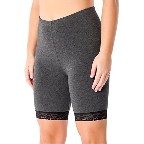 Merry Style Leggings de Talla Alta con Encaje Cover
