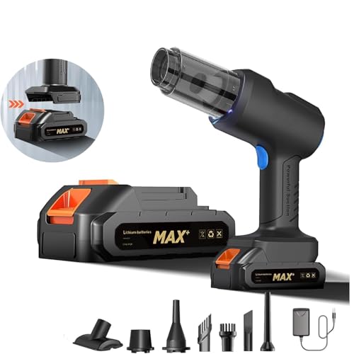Image of SHAYONAM Car Vacuum Cleaner 4 in 1 with 6 Attachments & Blower | Cordless Handheld Vacuum Cleaner for Wet & Dry Cleaning for Home /Office /Car /Keyboard /Travel /Sofa /Office()