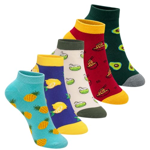Image of Mint & Oak Low Cut Ankle Women Socks, Christmas Gift Quirky Socks For Friends, Cute Funky Socks, Christmas Secret Santa Gifts For Women