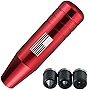 Miytsya Pack-1 Gear Stick Shifter Knobs, American Flag Design Metal Gear Stick Shift Knob, Automatic Shift Knob, Weighted Car Shift Handle Knob Fits Most Auto Transmission Vehicle (Red)