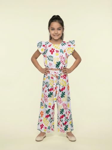 Image of Nautinati Girls Printed Top & Shorts Co-Ord Set | Age 2-10 Years