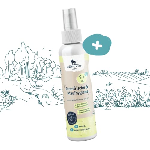 Dentalspray für Hunde von Knuffelwuff zur Maulhygiene und Atemfrische