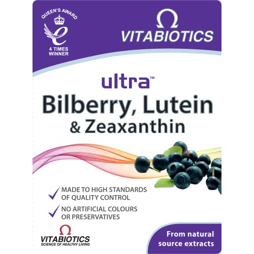 Vitabiotics Ultra Bilberry Lutein and Zeaxanthin Tablets