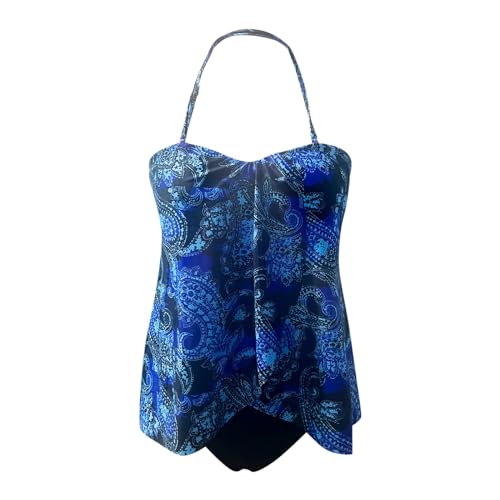 Traje de baño dividido de mujer biquini cómodo con estampado cuadrado 3