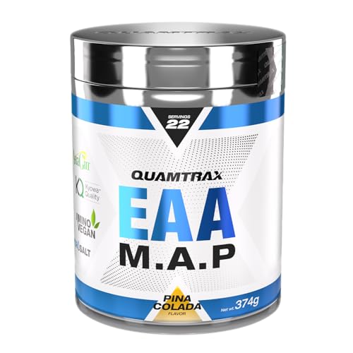 Quamtrax Nutrition - EAA M.A.P. - 374 g - Piña Colada - Recuperación muscular, energía sostenida y sabor delicioso
