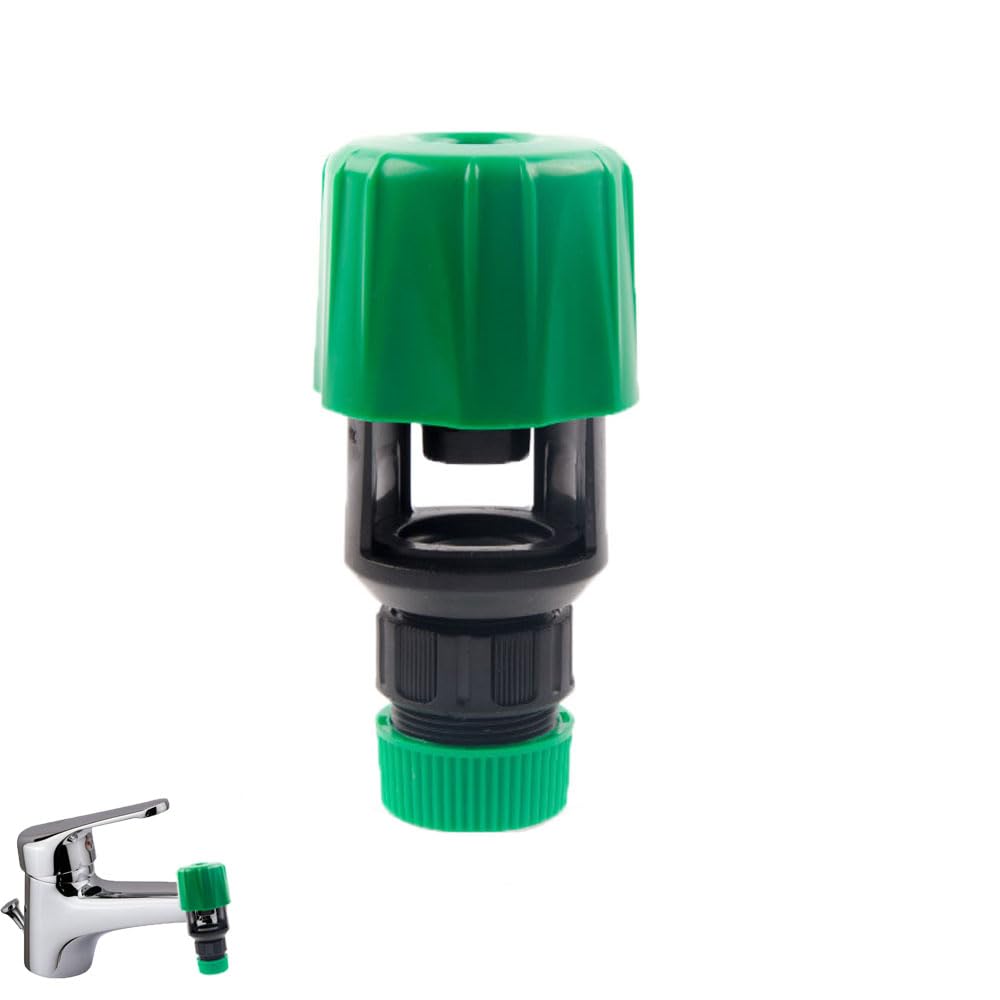 Garden Tap Hose Adapter Connector, Adjustable Collar Easy and Tight Outdoor Tap, End Quick Connectors Sand Join Hoses Pipe Tube Connection Outside Fittings Universal Kitchen(Green)