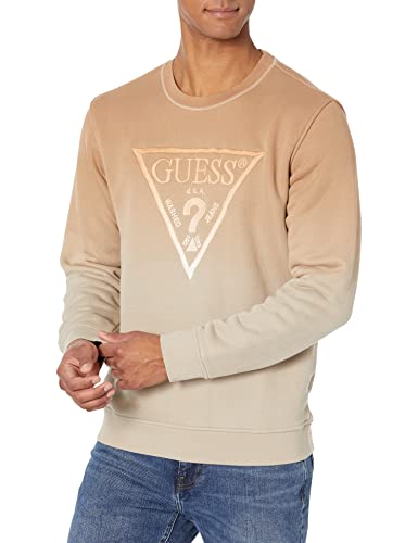 GUESS Men's Brun Ombre Logo Sweatshirt