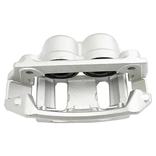 Image of TRQ Front Brake Caliper Set Zinc Coated Brackets Hardware Compatible with 1999-2004 Ford F 150 2004 F 150 Heritage