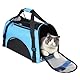 Hundetasche Netzgewebe Atmungsaktiv Katzentransportbox Faltbar Hundetragetasche Waschbar Matte Kleintiertasche Einstellbar Schultergurt Katzentasche Abnehmbar Transporttasche Hunde Katzen Welpen