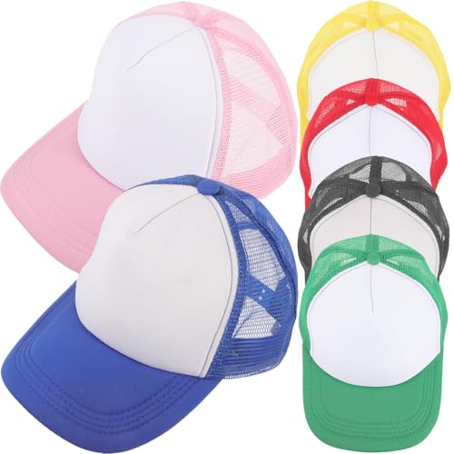 Casquette de baseball sublimation en polyester respirant avec visière incurvée lot de 6