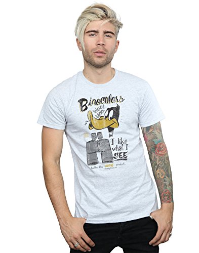 LOONEY TUNES Men's Taz I Woke Up Like This T-Shirt Large Sport Grey