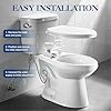 Non-Electric Bidet Attachment for Toilet Seat, Daul Clean Nozzles 3 Modes Adjustable Water Pressure Bidet Toilet Seat Attachment with Pressure Controls Feminine/Posterior Wash