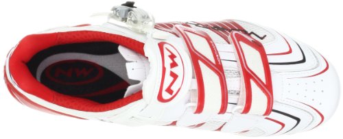 Northwave Men's Evolution Sbs-M, White/Red, 43 Eu/10.5 M Us #TOP4