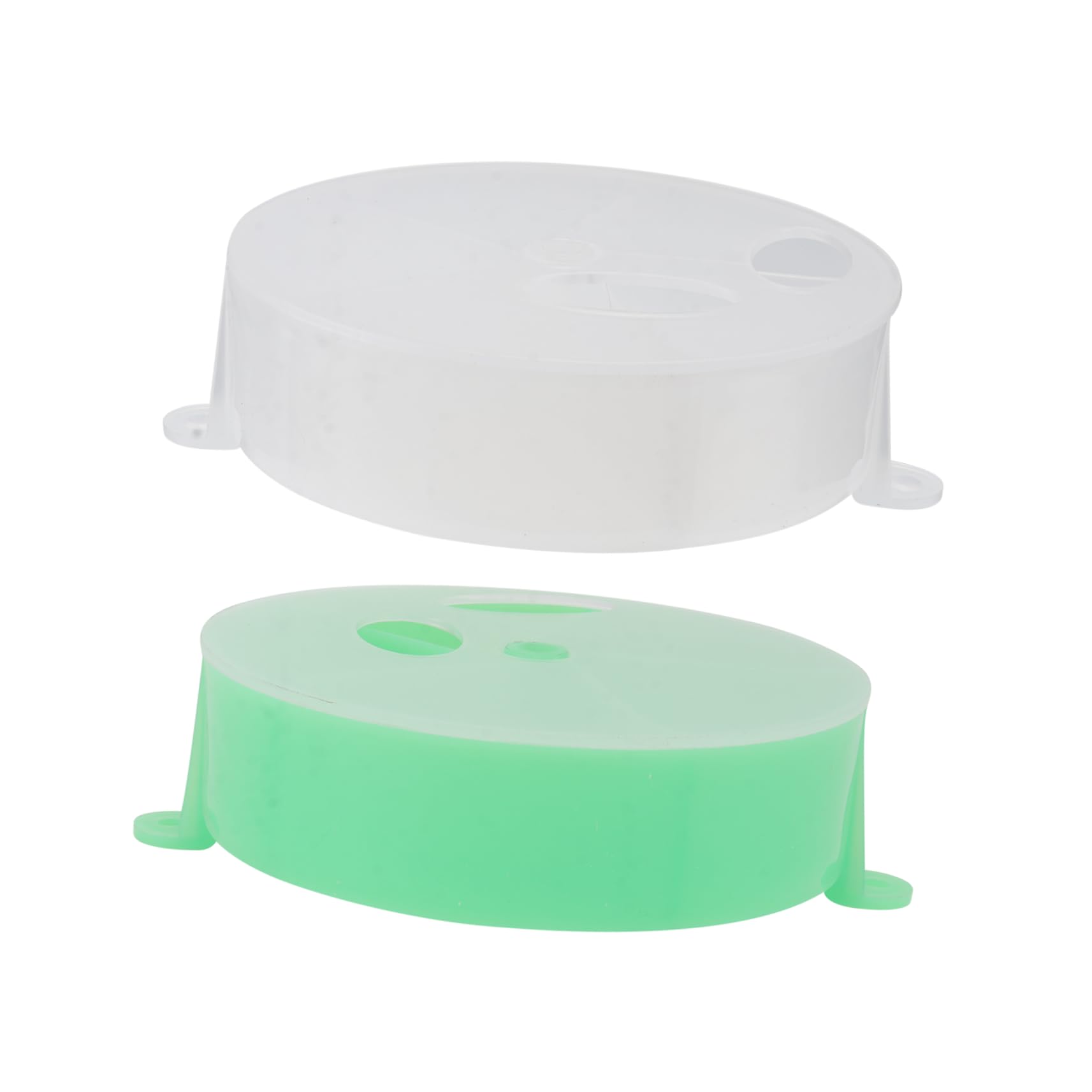 2pcs Acrylic Foraging Boxes for Parrots Interactive Wind Wheels Compartment Design for Fun Treat Dispensing Bird Playthings for Macaw Cockatiel and More