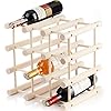 Casier à bouteilles de vin pour 12 bouteilles en bois – modulable, extensible, personnalisable selon vos besoins – pratique pour une cuisine ou un bar. Porte-bouteilles modulaire Plage naturelle