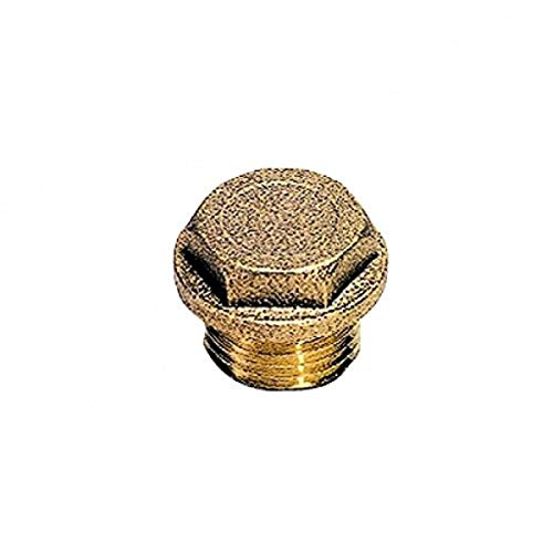 Parker 0201 75 00-pk5 Plug, Brass, Metric, Hexagon Head with Collar Male, M16X1.5 (Pack of 5)
