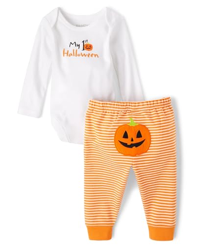 Image of The Children's Place Unisex Baby My First,long Sleeve Bodysuit and Pants, 2 Piece Set