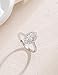 EAMTI 3CT Engagement Rings Oval Cut Cubic Zirconia CZ Wedding Promise Rings for Her Wedding Bands for Women Travel Silver Ring White Gold Plated Size 6