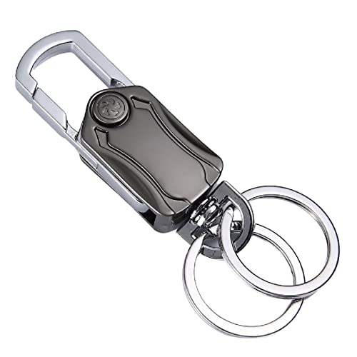 1Pc Multifunctional Heavy Duty Car Keychain Organizer, Key Holder With 2 Key Rings, Bottle Opener For Men And Women,Sliver-Grey Color #TOP26