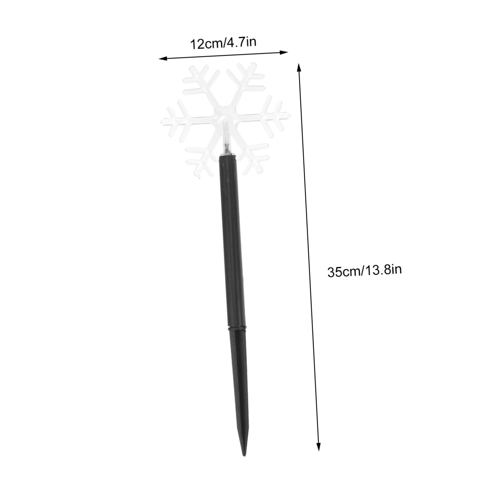 Parliky LED Snowflake Garden Light Charming Star Shaped Lawn Lamp for Pathway and Patio Decoration for Outdoor Use Battery Not Included